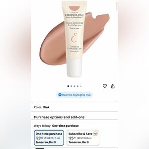 Embryolisse Correcting Concealer — Brightening Pink Shade. New